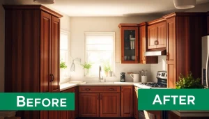 Revitalize your kitchen with Cabinet Refacing Saint Petersburg FL services showcasing modern cabinetry.