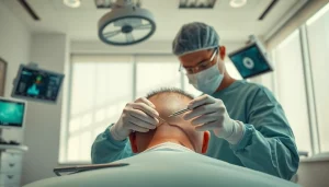 Hair transplant Istanbul surgery demonstrating precision and care by a professional surgeon.