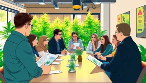 Blütenbande members enjoying their time in Hamburg's cannabis social club.