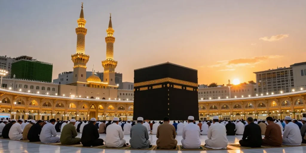 Umroh Itikaf experience at Masjidil Haram during Ramadan, highlighting spiritual journey.
